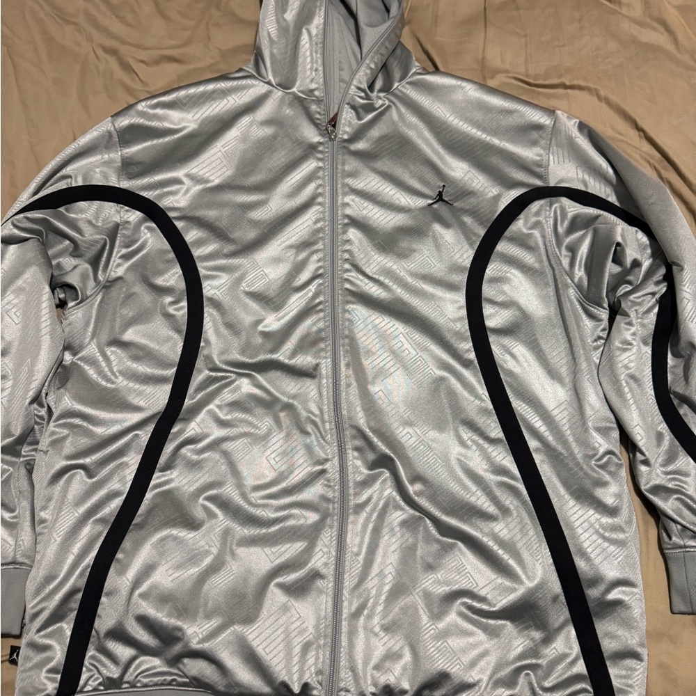 Nike Air Jordan silver/black 2008 “Alley Oop” Reversible Hoodie men’s 2XL